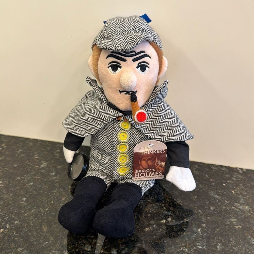 Sherlock Holmes "Little Thinker" 12 inch Plush Doll The Unemployed Philosophers